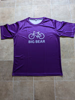 Purple Bike Big Bear Short Sleeve T-Shirt